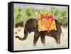 Elephants with Bananas, 1998-E.B. Watts-Framed Stretched Canvas