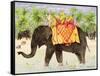 Elephants with Bananas, 1998-E.B. Watts-Framed Stretched Canvas