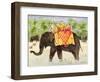 Elephants with Bananas, 1998-E.B. Watts-Framed Giclee Print