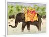 Elephants with Bananas, 1998-E.B. Watts-Framed Giclee Print