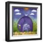 Elephants-Linda Edwards-Framed Art Print