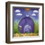 Elephants-Linda Edwards-Framed Art Print