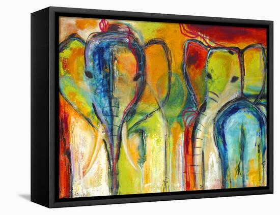 Elephants-Jami Vestergaard-Framed Stretched Canvas