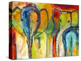 Elephants-Jami Vestergaard-Stretched Canvas