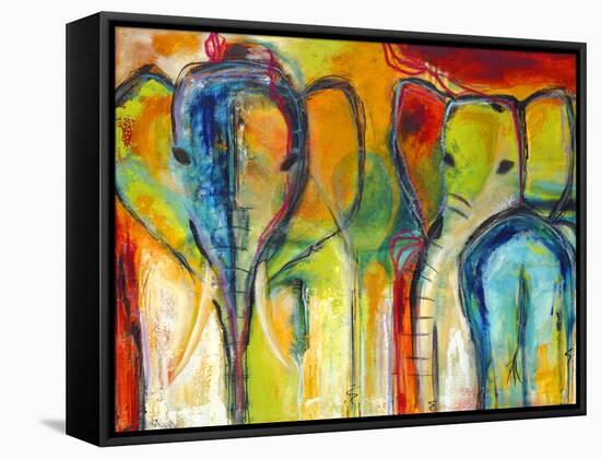 Elephants-Jami Vestergaard-Framed Stretched Canvas