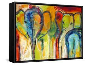 Elephants-Jami Vestergaard-Framed Stretched Canvas