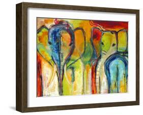 Elephants-Jami Vestergaard-Framed Art Print