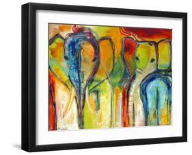 Elephants-Jami Vestergaard-Framed Art Print