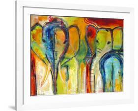 Elephants-Jami Vestergaard-Framed Art Print