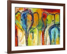 Elephants-Jami Vestergaard-Framed Art Print