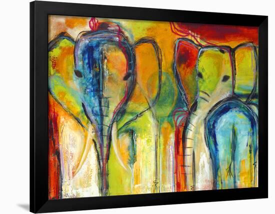 Elephants-Jami Vestergaard-Framed Art Print