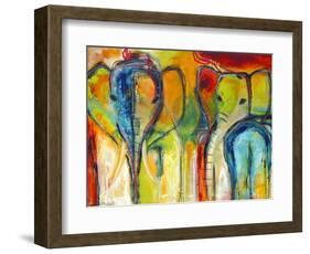 Elephants-Jami Vestergaard-Framed Art Print