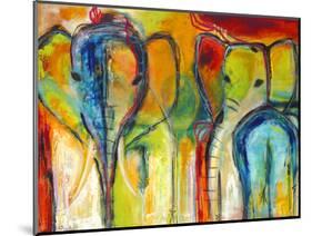 Elephants-Jami Vestergaard-Mounted Art Print