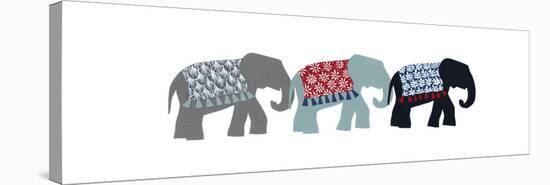 Elephants-Isobel Barber-Stretched Canvas