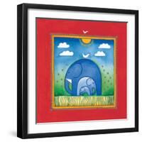 Elephants-Linda Edwards-Framed Art Print