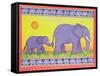 Elephants-Cathy Baxter-Framed Stretched Canvas