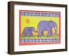 Elephants-Cathy Baxter-Framed Giclee Print