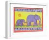 Elephants-Cathy Baxter-Framed Giclee Print