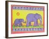 Elephants-Cathy Baxter-Framed Premium Giclee Print