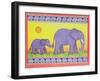 Elephants-Cathy Baxter-Framed Giclee Print