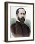 Eleuterio Maisonnave Y Cutayar (1840 - 1890). Spanish Politician Coloured Engravin by Carretero-null-Framed Giclee Print