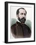 Eleuterio Maisonnave Y Cutayar (1840 - 1890). Spanish Politician Coloured Engravin by Carretero-null-Framed Giclee Print