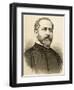 Eleuterio Maisonnave Y Cutayar (1840 - 1890). Spanish Politician Engravin by Carretero, 1890-Arturo Carretero y Sánchez-Framed Giclee Print