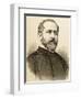 Eleuterio Maisonnave Y Cutayar (1840 - 1890). Spanish Politician Engravin by Carretero, 1890-Arturo Carretero y Sánchez-Framed Giclee Print