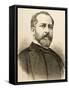 Eleuterio Maisonnave Y Cutayar (1840 - 1890). Spanish Politician Engravin by Carretero, 1890-Arturo Carretero y Sánchez-Framed Stretched Canvas