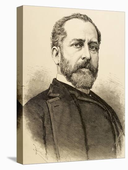 Eleuterio Maisonnave Y Cutayar (1840 - 1890). Spanish Politician Engravin by Carretero, 1890-Arturo Carretero y Sánchez-Stretched Canvas