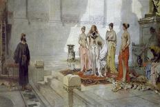 Napoleon Announcing to Josephine His Project of Divorce-Eleuterio Pagliano-Giclee Print