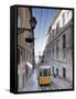 Elevador Da Bica, Bairro Alto District, Lisbon, Portugal-Michele Falzone-Framed Stretched Canvas