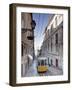 Elevador Da Bica, Bairro Alto District, Lisbon, Portugal-Michele Falzone-Framed Photographic Print