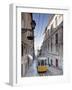 Elevador Da Bica, Bairro Alto District, Lisbon, Portugal-Michele Falzone-Framed Photographic Print