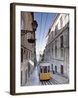 Elevador Da Bica, Bairro Alto District, Lisbon, Portugal-Michele Falzone-Framed Photographic Print