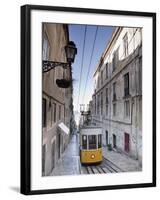 Elevador Da Bica, Bairro Alto District, Lisbon, Portugal-Michele Falzone-Framed Photographic Print