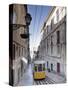 Elevador Da Bica, Bairro Alto District, Lisbon, Portugal-Michele Falzone-Stretched Canvas