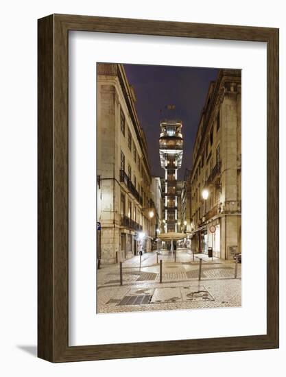 Elevador De Santa Justa, Baixa District, Lisbon, Portugal-Axel Schmies-Framed Photographic Print