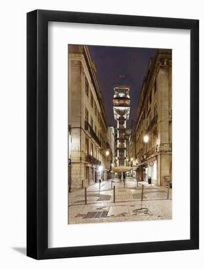 Elevador De Santa Justa, Baixa District, Lisbon, Portugal-Axel Schmies-Framed Photographic Print