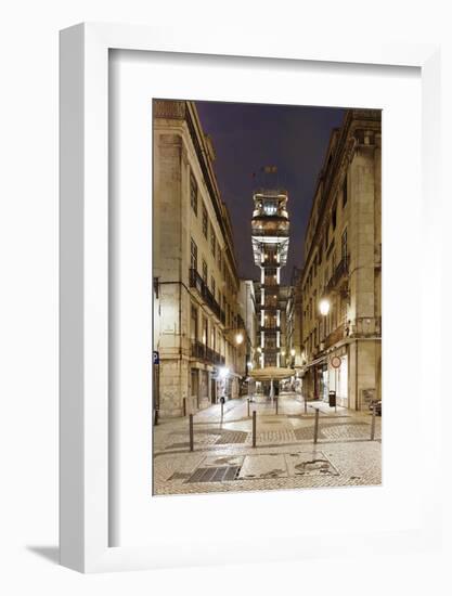 Elevador De Santa Justa, Baixa District, Lisbon, Portugal-Axel Schmies-Framed Photographic Print