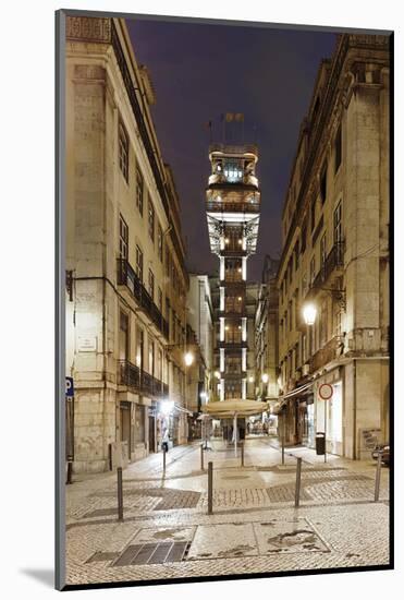 Elevador De Santa Justa, Baixa District, Lisbon, Portugal-Axel Schmies-Mounted Photographic Print