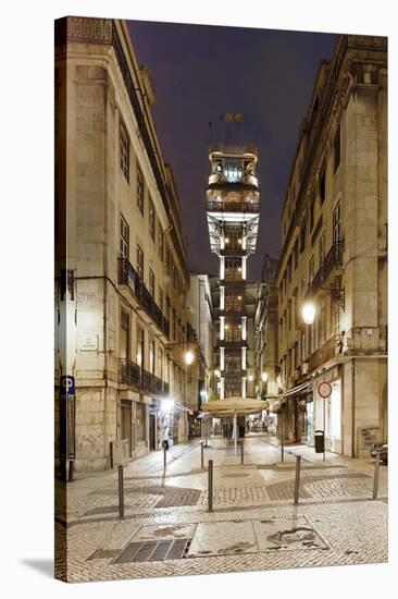 Elevador De Santa Justa, Baixa District, Lisbon, Portugal-Axel Schmies-Stretched Canvas