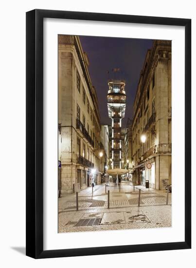 Elevador De Santa Justa, Baixa District, Lisbon, Portugal-Axel Schmies-Framed Photographic Print