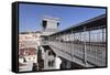 Elevador de Santa Justa, Santa Justa Elevator, Baixa, Lisbon, Portugal, Europe-Markus Lange-Framed Stretched Canvas