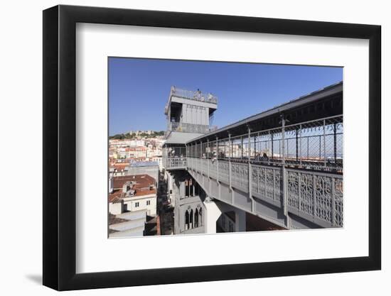 Elevador de Santa Justa, Santa Justa Elevator, Baixa, Lisbon, Portugal, Europe-Markus Lange-Framed Photographic Print