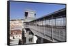 Elevador de Santa Justa, Santa Justa Elevator, Baixa, Lisbon, Portugal, Europe-Markus Lange-Framed Stretched Canvas