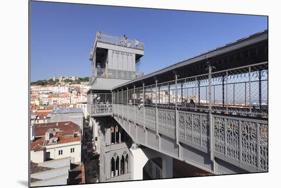 Elevador de Santa Justa, Santa Justa Elevator, Baixa, Lisbon, Portugal, Europe-Markus Lange-Mounted Photographic Print