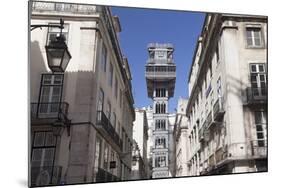 Elevador de Santa Justa, Santa Justa Elevator, Baixa, Lisbon, Portugal, Europe-Markus Lange-Mounted Photographic Print