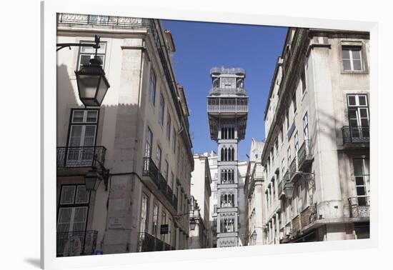 Elevador de Santa Justa, Santa Justa Elevator, Baixa, Lisbon, Portugal, Europe-Markus Lange-Framed Photographic Print