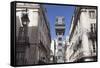 Elevador de Santa Justa, Santa Justa Elevator, Baixa, Lisbon, Portugal, Europe-Markus Lange-Framed Stretched Canvas